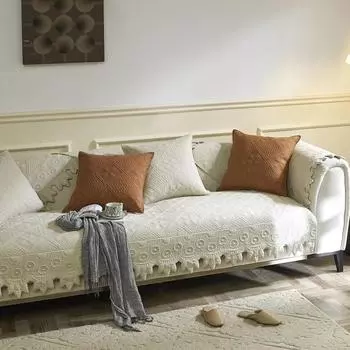 EIFLOY-Винтажные стеганые чехлы для диванов из хлопка с вышивкой, для гостиной, нескользящие чехлы для диванов, 1, 2, 3 места, дропшиппинг 70x70