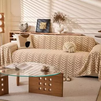 EIFLOY-Зимнее плюшевое полотенце для дивана, универсальное покрывало, цельный чехол для углового дивана, защита от царапин от кошек, защита для кресел 180x150