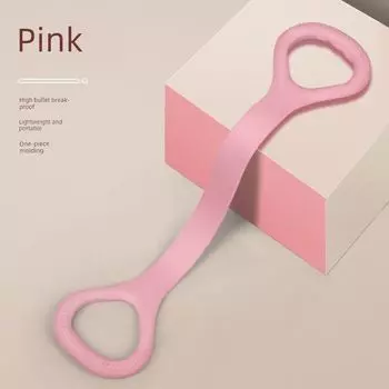 Eight-Character Tension Device Open Back Fitness Women Stretch Band Elastic Band Silicone Exercise Equipment Home Open Shoulder Beauty Back Yoga Pink