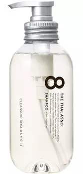 Eight Za Thalasso Moist Shampoo Hair Care Сделано в Японии Aqua White Floral Scent 475 мл Без силикона