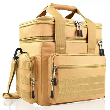 EIING Insulated Lunch Bag with Two Liters Compact and Lightweight Soft Cooler with Adjustable Shoulder Strap and MOLLE and Easy Perfect for Outdoor