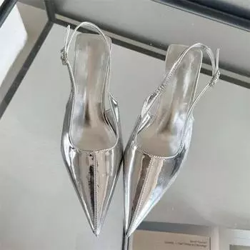 Eilyken/2024, весенние лаконичные женские туфли-лодочки с пряжкой и ремешком, повседневная вечерняя обувь на низком каблуке с неглубоким острым носком и пяткой на пятке