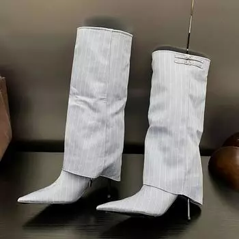 Eilyken 2025 Autumn Winter Fashion Pointed Toe Women Knee-High Boots Sexy Thin High Heels Street Style Botas Largas De Mujer