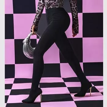 Eilyken Design, удобные длинные брюки из эластичной ткани, сапоги выше колена, женские сексуальные туфли на тонком высоком каблуке с острым носком, туфли для выпускного вечера в ночном клубе 35 чёрный