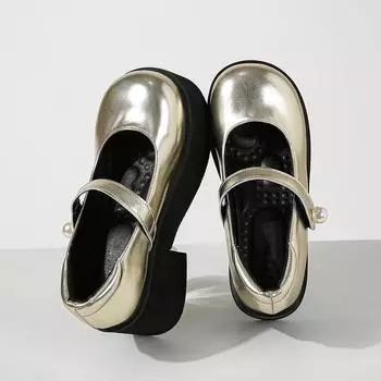 Eilyken Plus 34–42, весенние женские туфли-лодочки на платформе и высоком каблуке в уличном стиле, модные сандалии с круглым носком на массивной эластичной ленте, повседневная обувь