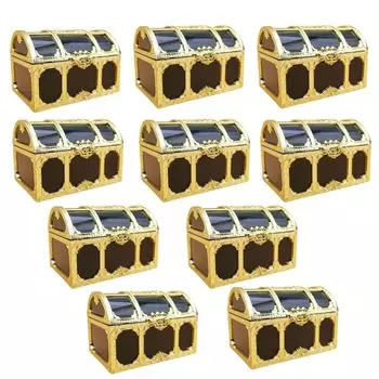 EINEY Treasure Antique Pirate Treasure Treasure Gold Accessory Jewelry Set of Photography Accessories Box, Box, Box, Coin, Coin, Case, чёрный