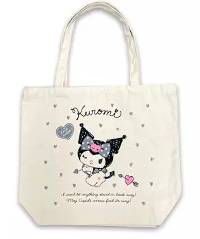 EITAI Sanrio Kuromi Симпатичная сумка-тоут, сумка для покупок, кухонная многоразовая сумка для продуктов, В x Д x Ш 15 11,8 5,5