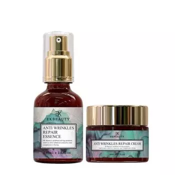 EK Beauty Эссенция для улучшения упругости кожи от морщин 60 мл + Крем для упругости кожи 50 мл, набор из 2 предметов