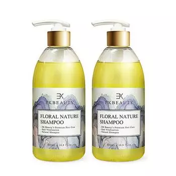 EK Beauty Scalp Care Hair Loss Relief Натуральный шампунь, успокаивает воспаление кожи головы, зуд, перхоть, устраняет запах кожи головы, слабокислый, 500 мл, 2 шт.