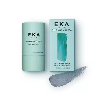 EKA Clay Pack Stick Легко наносится на кожу лица, 17 г, подходит для кожи (поровая маска/грязевая маска/кератиновая фармацевтика)