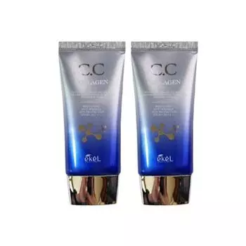 Ekel Collagen Functional CC CC Cream 50mlx2 SPF50+/PA+++ BB Cream Sun Cream, 01_Collagen x 2, 2, 50ml