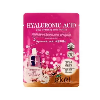 EKEL Hyaluronic Acid Ultra Hydrating Essence Mask Тканевая маска для лица с гиалуроновой кислотой