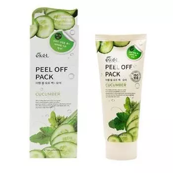 Ekel peel-off pack cucumber dead skin pore care face pack 180ml, 1 pack