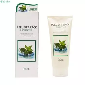 Ekel peel-off peeling green tea sebum removal pore care dead skin cells facial 180ml peeling pack peeling mask