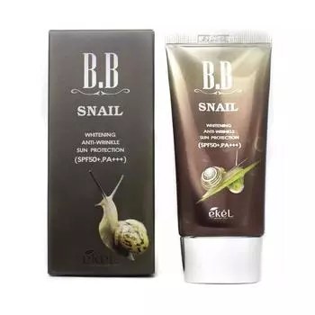 [EKEL] Snail B.B Cream SPF 50+ PA+++ 50мл