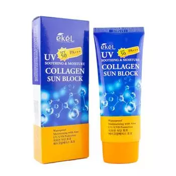 Ekel Успокаивающий и увлажняющий коллагеновый солнцезащитный крем one