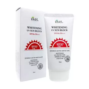 Ekel Whitening UV Sun Block Отбеливающий солнцезащитный крем one