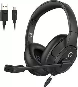 EKSA H2 USB проводной вызов шумоподавления оснащен гарнитурой ПК с функцией отключения звука при занятости Hand Web Remote Home Voice для гарнитуры ПК, подключение, снижение, микрофон,