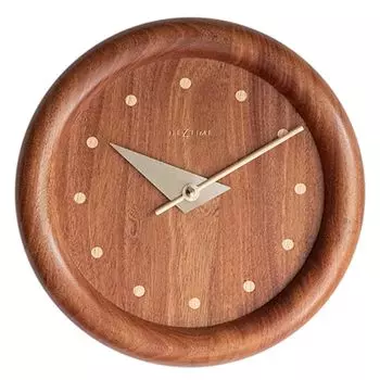 El Commune Wall Clock Dowel Circle NXT-J029