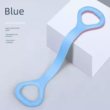 Elastic Band Exercise Equipment Household Open Shoulder Beauty Back Yoga Artifact Eight-Word Tension Device Open Back Fitness Women Stretch Belt [Light blue 1] Upgrade-Elastic Pull out Good Body