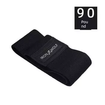 Elastic Band Female Fitness Resistance Band Hip Elastic Force Circle Stretch Hip Squat Strength Training Yoga Tension Strap Black 90 pounds