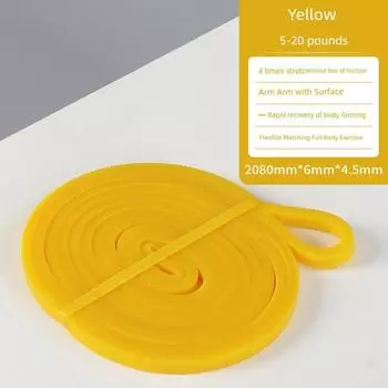 Elastic Band Pulling Rope Fitness Chest Trainer Pull-up Yoga Shaping Resistance Band Muscle Exercise Exercise [Yellow 8-15 pounds] small resistance training