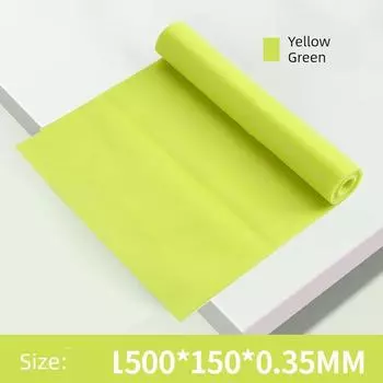 Elastic Band Yoga Women Stretch Strap Tension Band Exercise Fitness Resistance Stretch Strap Strength Stretch Band Training Elastic Band Yellow 1500mm * 150mm * 0.35mm