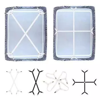 Elastic Bed Sheet Holder Non-Slip 4/8 Clips Fixing Strap Grippers Adjustable Mattress Clip Fasteners Cover Clothes Pegs