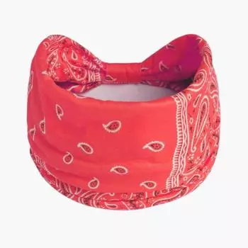 Elastic Boho Knot Turbans Headwrap Cashew Print Sports Sweatband Make-up Cross Headband Hiking