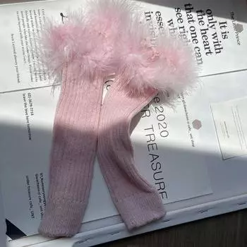 Elastic Feather Knitted Arm Warmers Lace Fingerless Gloves Arm Cover Y2K Warm Sleeves Lolita чёрный