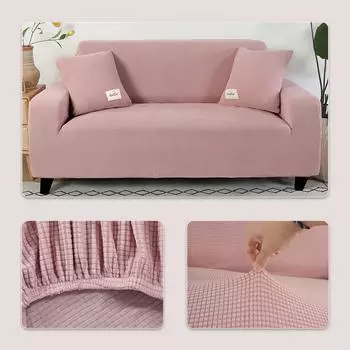 Elastic Jacquard Sofa Cover 1/2/3/4/5 Seater Couch Cover Sofa Covers Versatile Furniture Protection Slipcover For Living Room 1- seat
