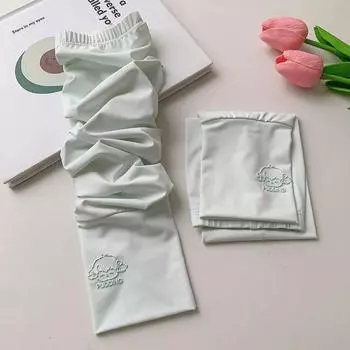 Elastic Long Ice Silk Sleeves Cartoon Animals Cycling Gloves Cute Sunscreen Arm Covers Women