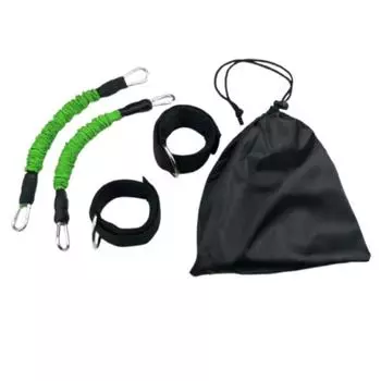 Elastic Resistance Bands Thicken Ankle Pull Rope Elastic Training Band Physical Strength 60LB(Single Rope 30LB)