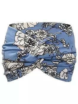 Elastic Yoga Sports Elastic Hair Accessories Headband One Size синий