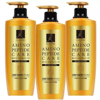 Elastin amino peptide care highly nutritious hair care conditioner, 600ml, 3 pieces