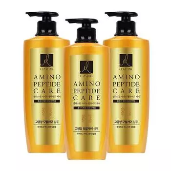Elastin amino peptide care highly nutritious hair care shampoo, 600ml, 3 pcs.