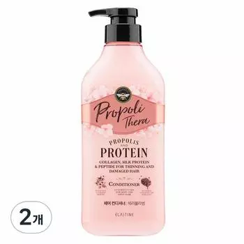 Elastin Propolithera Protein Nutritional Conditioner for Damaged Hair Cherry Blossom Fragrance, 2 units, 500ml