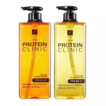 ELASTINE Amino Protein Clinic Damage/Ball Fume Shampoo 855ml (2 types, choose 1) Damage Shampoo 855ml