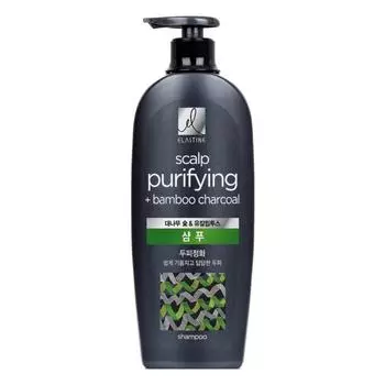 Elastine Bamboo Charcoal Scalp Purifying Shampoo 680ml, 2 units