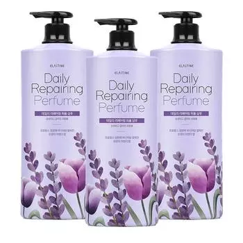 Elastine Daily Repairing Perfume Shampoo French Lavender Fragrance, 1.1L, 3 units