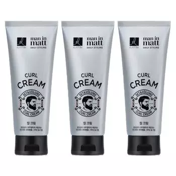 Elastine Men in Matt Set & Volume Grooming Hair Curl Cream, 150ml, 3 pieces