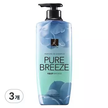 Elastine Parfum de Shampoo Pure Breeze с ароматом розы и пиона, 600 мл, 3 шт.