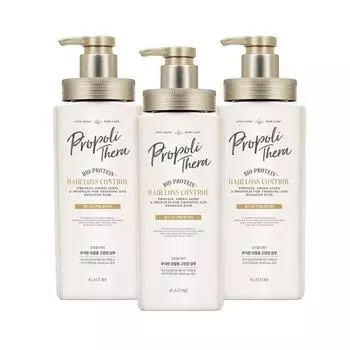 Elastine Propoliterra Hair Loss Control Highly nutritious shampoo for dull hair Floral musk scent, 500ml, 3 pieces