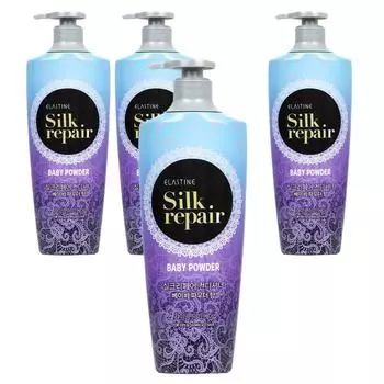 Elastine Silk Repair Conditioner Baby Powder Fragrance, 550ml, 4 units