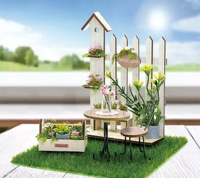 Elbert Miniature Kit Decor Miniature Set Sunny Garden Home NTR-98
