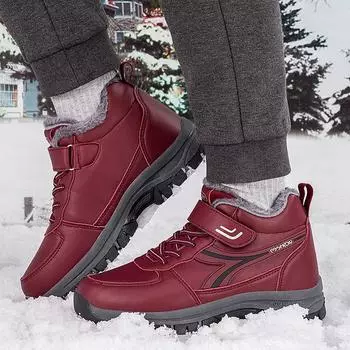 Elderly shoes autumn and winter velvet warm snow boots sports shoes middle-aged and elderly casual shoes couple walking shoes cotton shoes 36