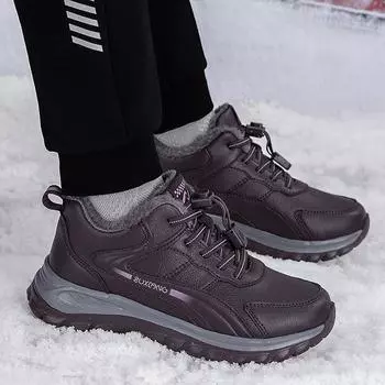 Elderly shoes warm cotton shoes velvet men s winter father shoes thickened walking shoes middle-aged and elderly mother shoes non-slip 36