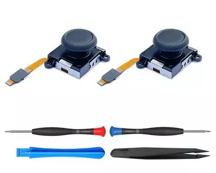 ElecGear 2 шт., сменный датчик Холла, левый и правый модуль джойстика без электромагнитного дрейфа, совместимый с запчастями для ремонта переключателя