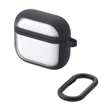 ELECOM AirPods 4th Generation AirPods Case with Active Noise Cancellation TOUGH SLIM TPU Material Compatible with MagSafe Charging Carabiner Included