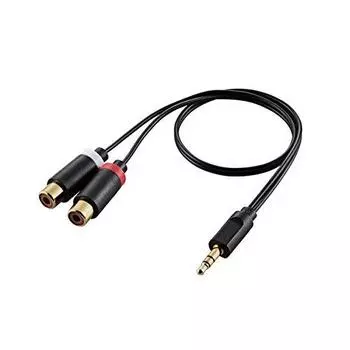 ELECOM AV cable/3.5 conversion adapter/3.5-RCA pin x 2